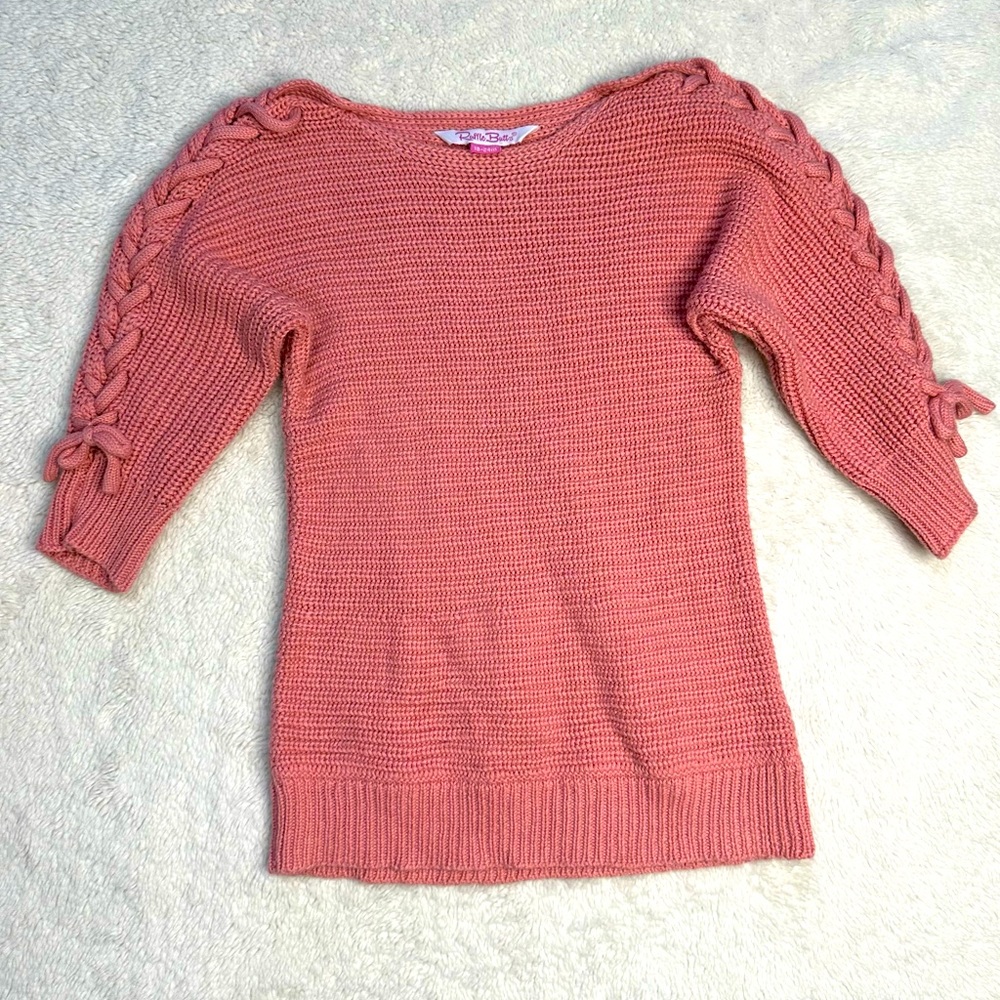 Ruffle butts sweater tunic dress 18-24 mt